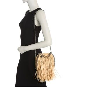 Stella McCartney Tiny Falabella Long Fringe Teote